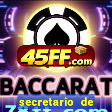 secretario de esporte salario
